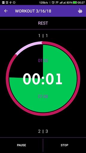 Tabata timer with music - عکس برنامه موبایلی اندروید