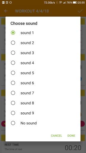 Tabata timer with music - عکس برنامه موبایلی اندروید
