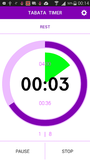 Tabata timer with music - عکس برنامه موبایلی اندروید