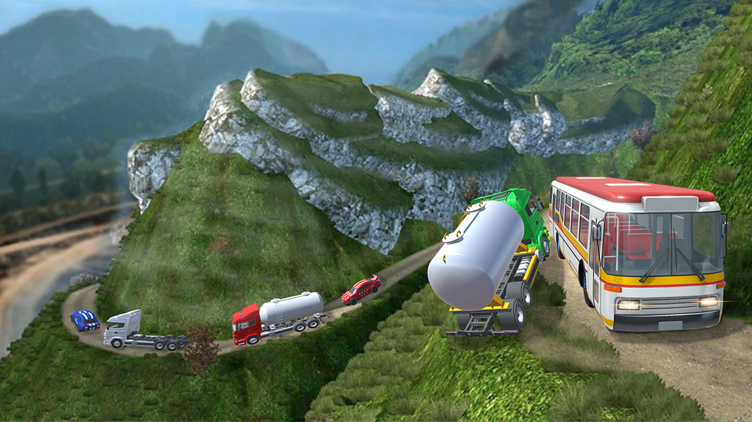 Risky Roads Bus Driver Offroad - عکس بازی موبایلی اندروید