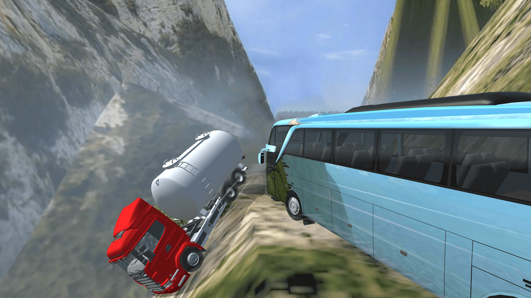 Risky Roads Bus Driver Offroad - عکس بازی موبایلی اندروید