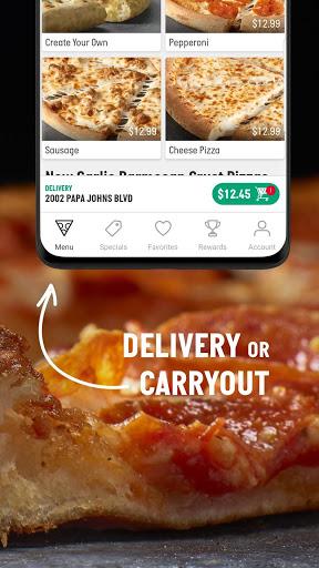 Papa Johns Pizza & Delivery - Image screenshot of android app
