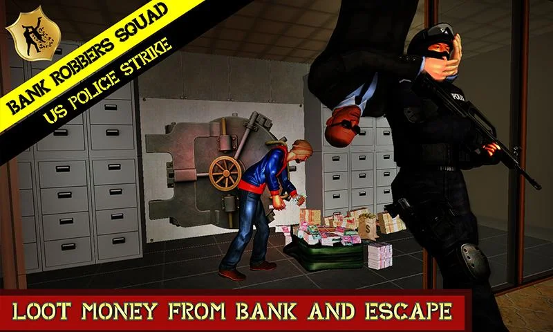Bank Robbers Strike : US Polic - عکس بازی موبایلی اندروید