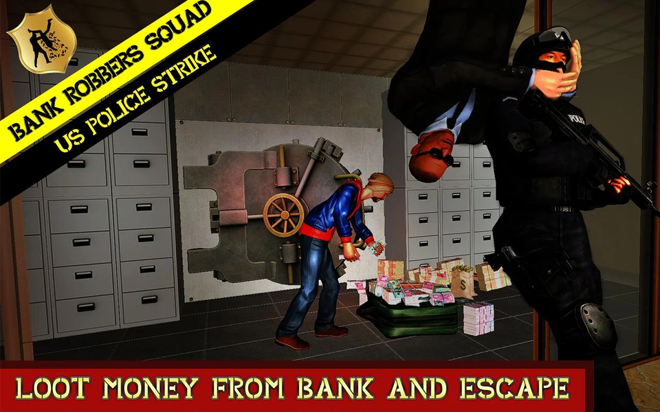Bank Robbers Strike : US Polic - عکس بازی موبایلی اندروید