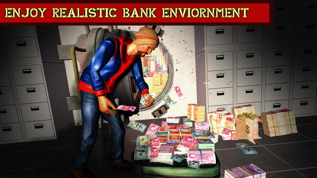 Bank Robbers Strike : US Polic - عکس بازی موبایلی اندروید