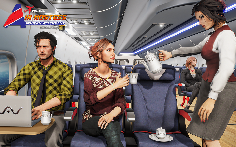 Virtual Air Hostess  Simulator - Image screenshot of android app