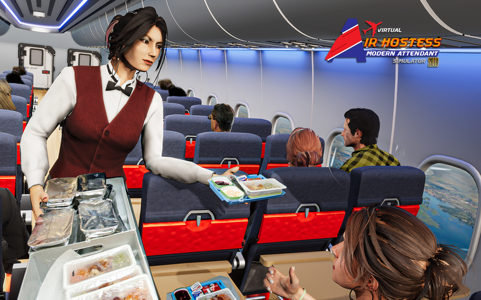 Virtual Air Hostess  Simulator - Image screenshot of android app