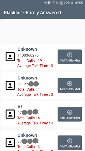 Call Blacklist - Call Blocker - Image screenshot of android app