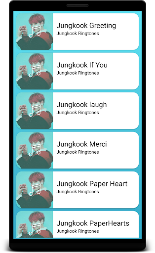Jungkook Ringtones - Image screenshot of android app
