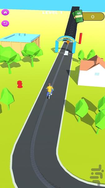 Paper Delivery Guy - Gameplay image of android game