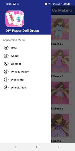 DIY Paper Doll Dress Up Making - Image screenshot of android app