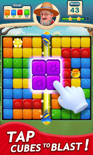 Fruit Cubes Blast - Tap Puzzle - Gameplay image of android game