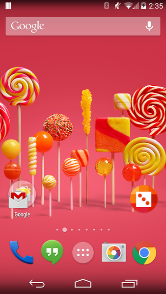 Lollipop Live Wallpaper - عکس برنامه موبایلی اندروید