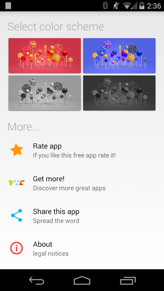 Lollipop Live Wallpaper - عکس برنامه موبایلی اندروید