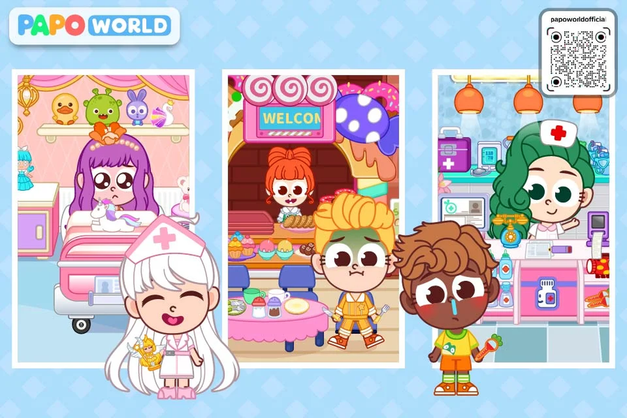 Papo City: Hospital - عکس بازی موبایلی اندروید