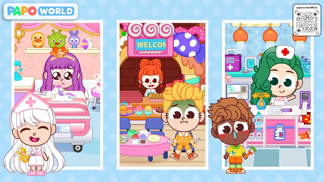 Papo City: Hospital - عکس بازی موبایلی اندروید