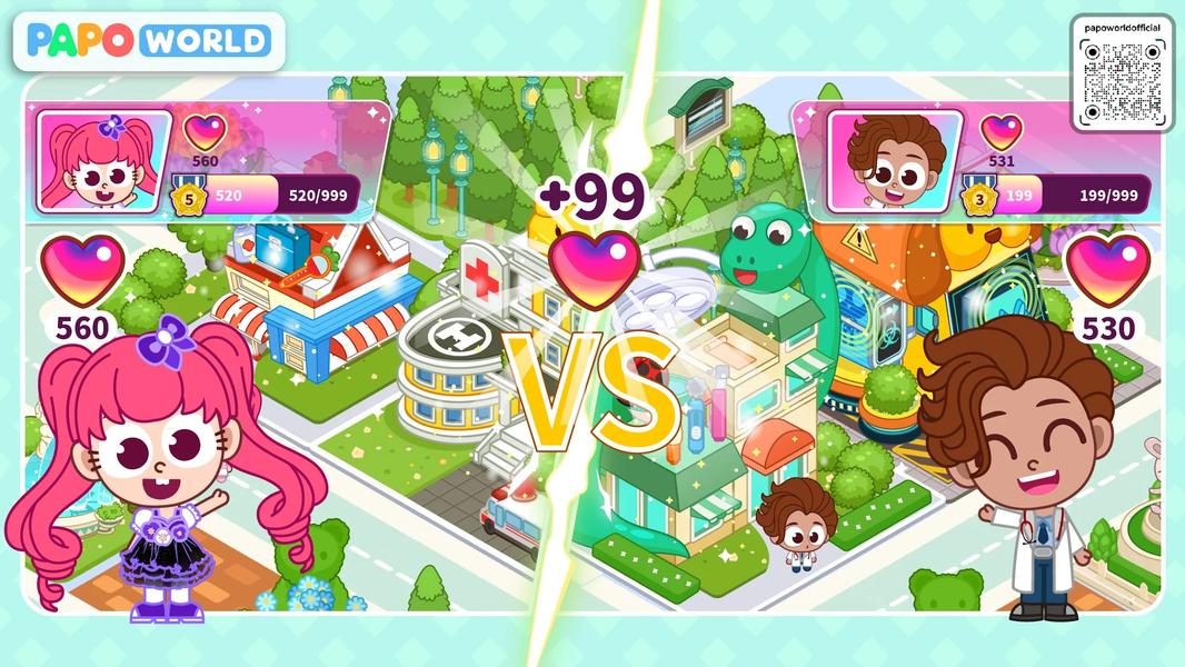 Papo City: Hospital - عکس بازی موبایلی اندروید