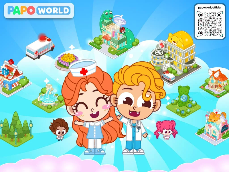Papo City: Hospital - عکس بازی موبایلی اندروید