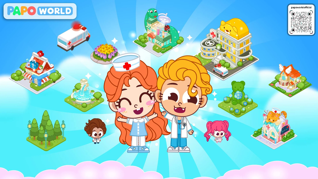 Papo City: Hospital - عکس بازی موبایلی اندروید