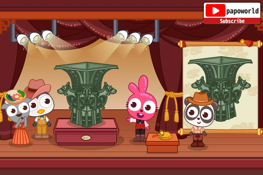 Papo Town History Discovery - Gameplay image of android game