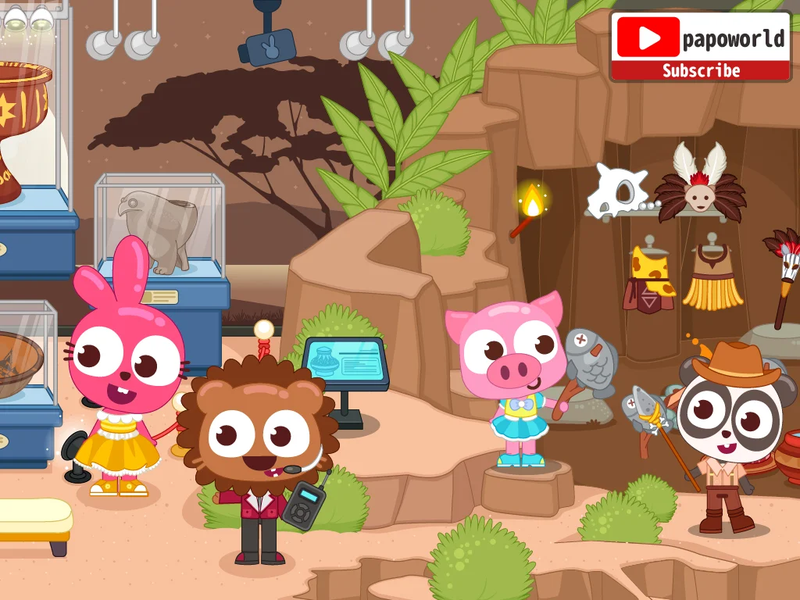 Papo Town History Discovery - Gameplay image of android game