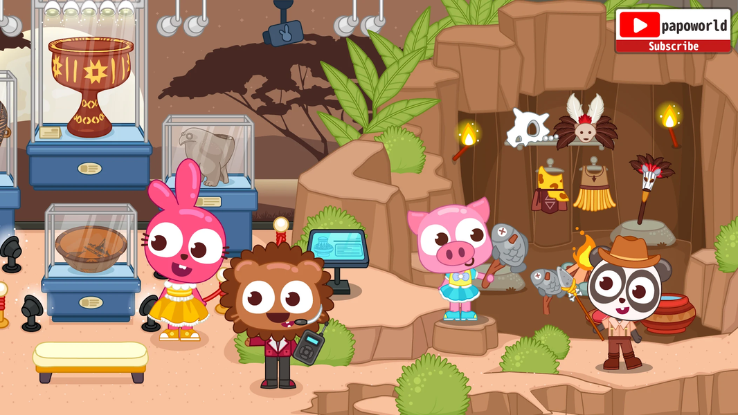 Papo Town History Discovery - Gameplay image of android game