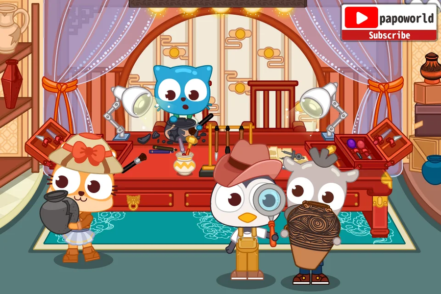 Papo Town History Discovery - Gameplay image of android game