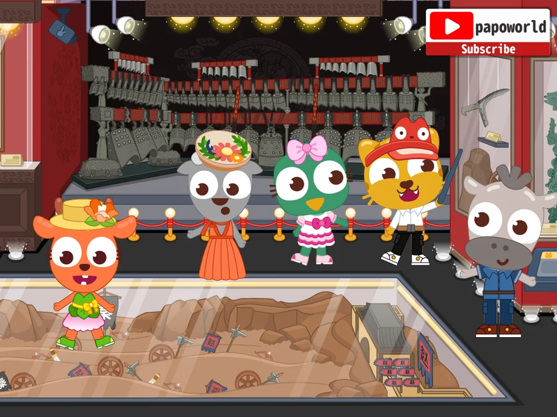 Papo Town History Discovery - Gameplay image of android game