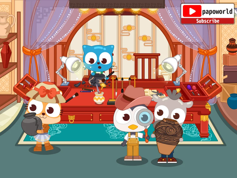 Papo Town History Discovery - Gameplay image of android game