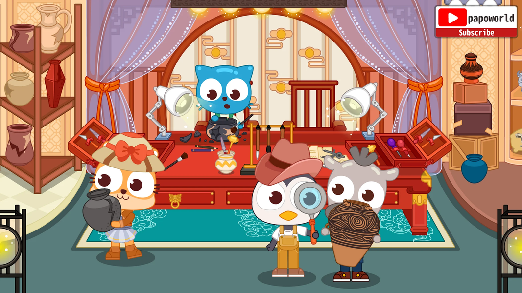 Papo Town History Discovery - Gameplay image of android game