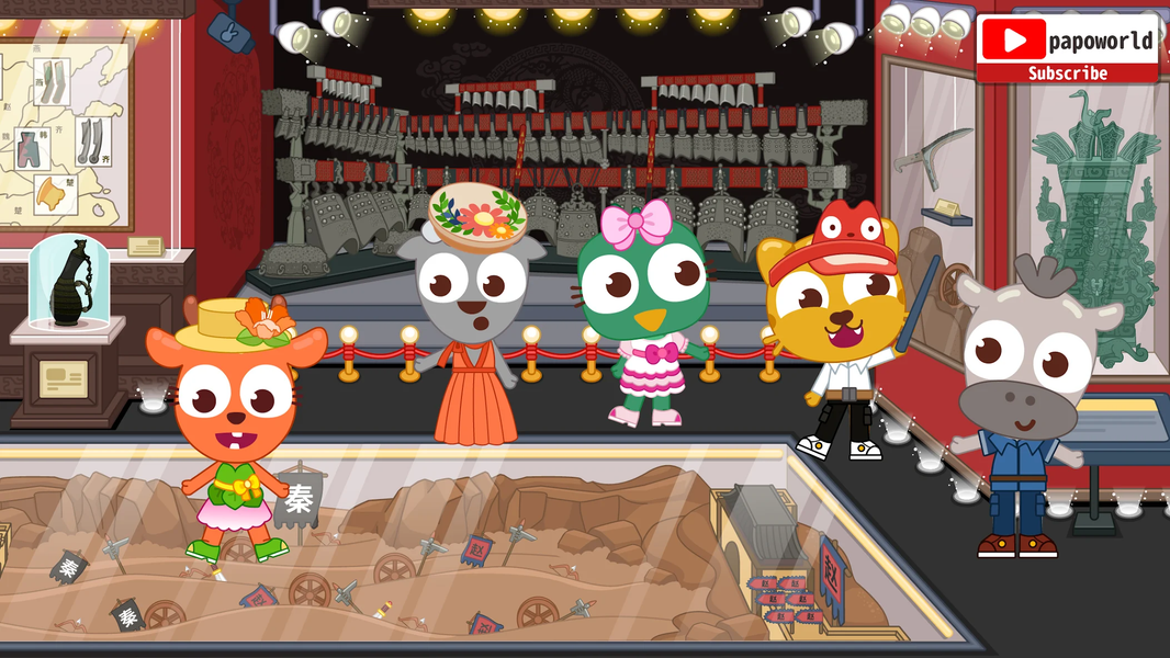 Papo Town History Discovery - Gameplay image of android game