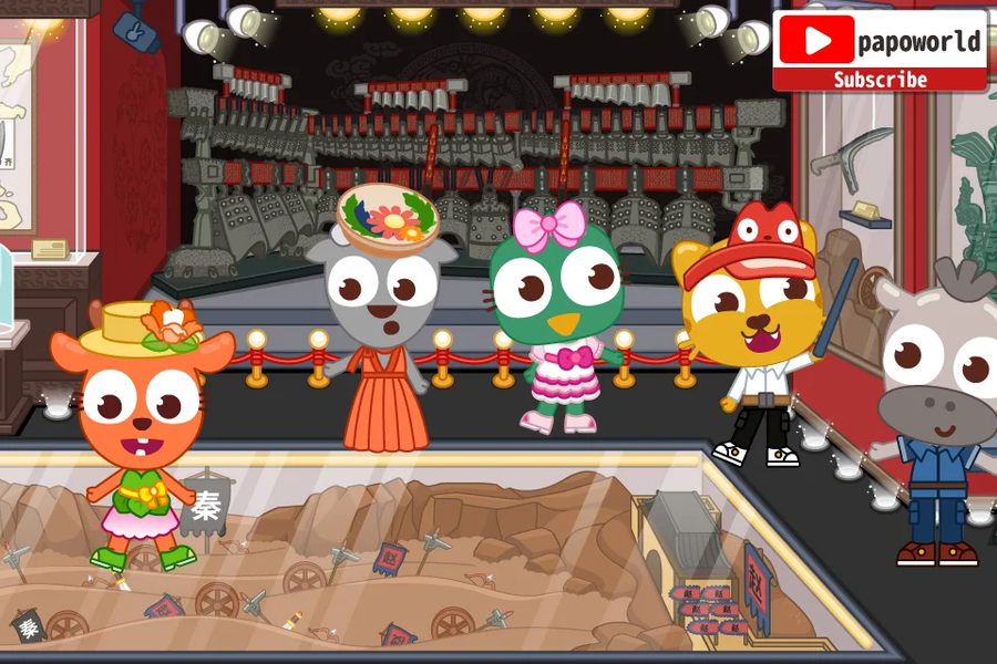 Papo Town History Discovery - Gameplay image of android game