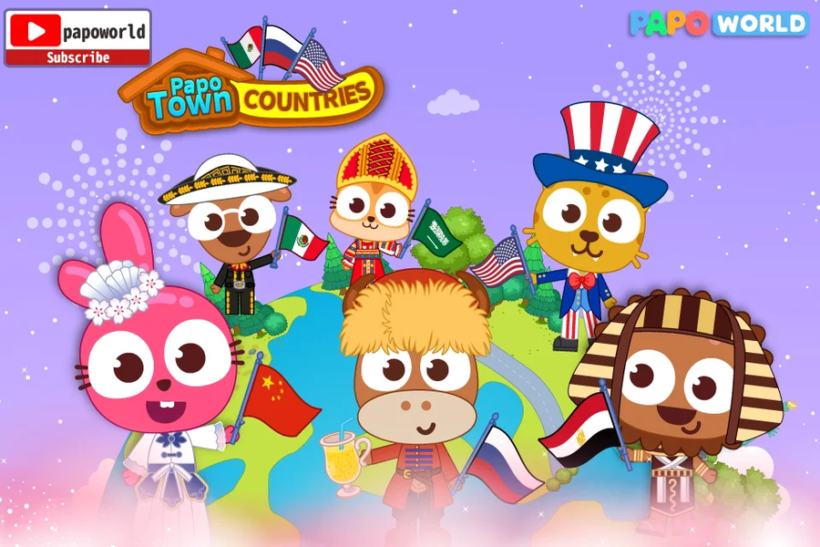 Papo Town Countries - عکس بازی موبایلی اندروید