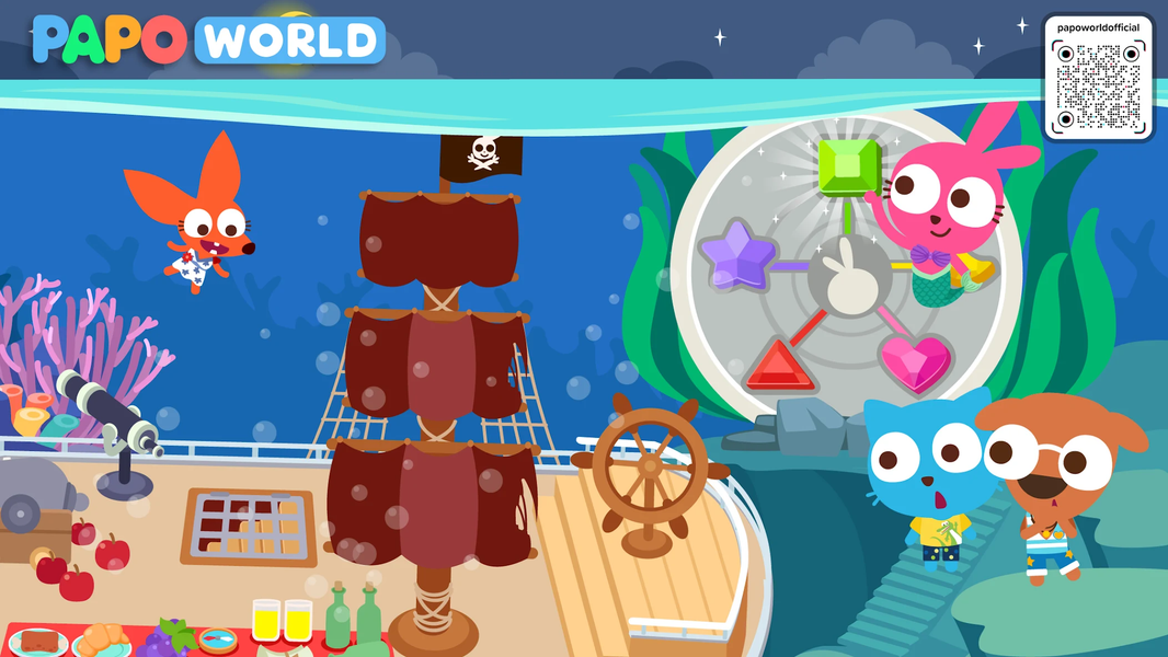 Papo Town Ocean Park -for kids - Gameplay image of android game