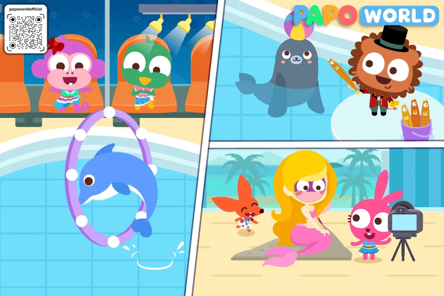 Papo Town: Ocean Park - Gameplay image of android game