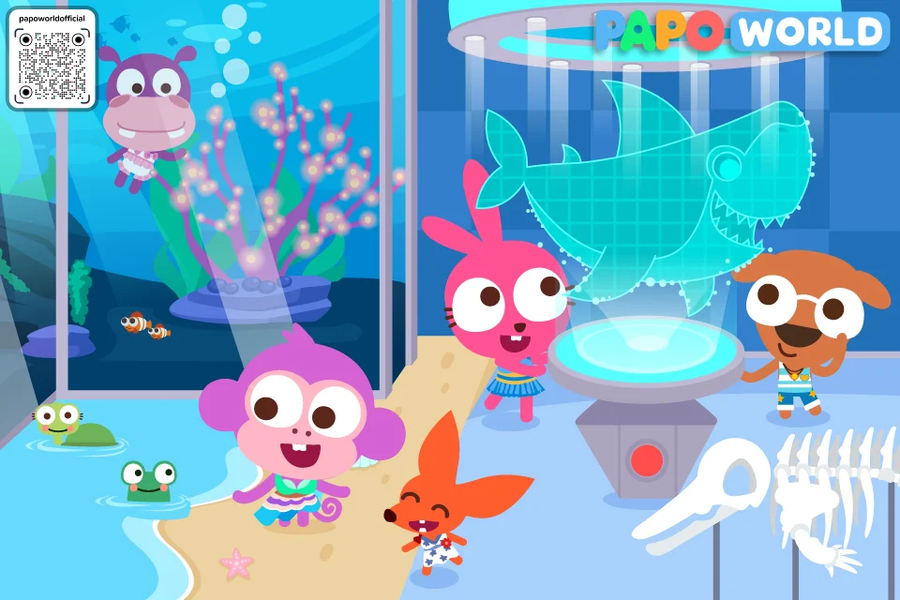 Papo Town Ocean Park -for kids - Gameplay image of android game
