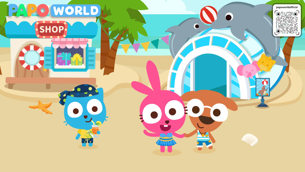 Papo Town Ocean Park -for kids - Gameplay image of android game
