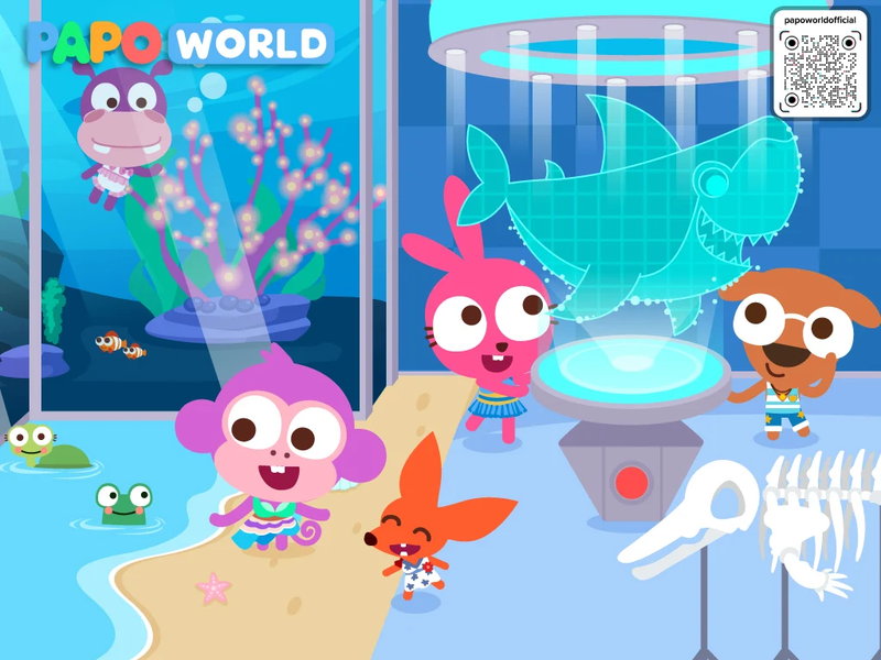 Papo Town Ocean Park -for kids - Gameplay image of android game