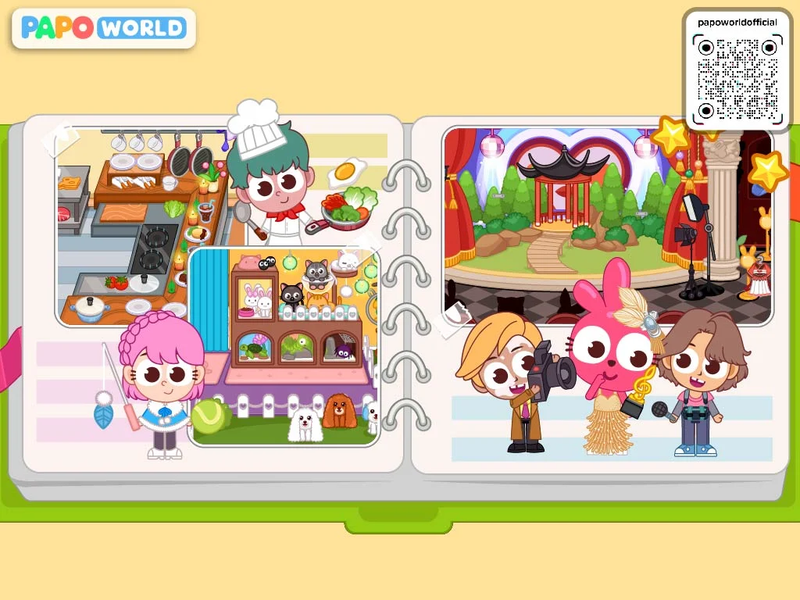 Papo Town World game for kids - عکس بازی موبایلی اندروید