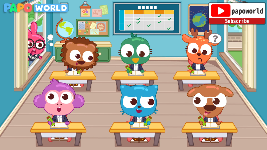 Papo Town School Life for Kids - عکس بازی موبایلی اندروید