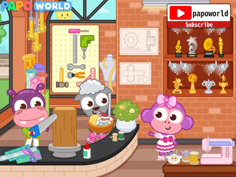 Papo Town School Life for Kids - عکس بازی موبایلی اندروید