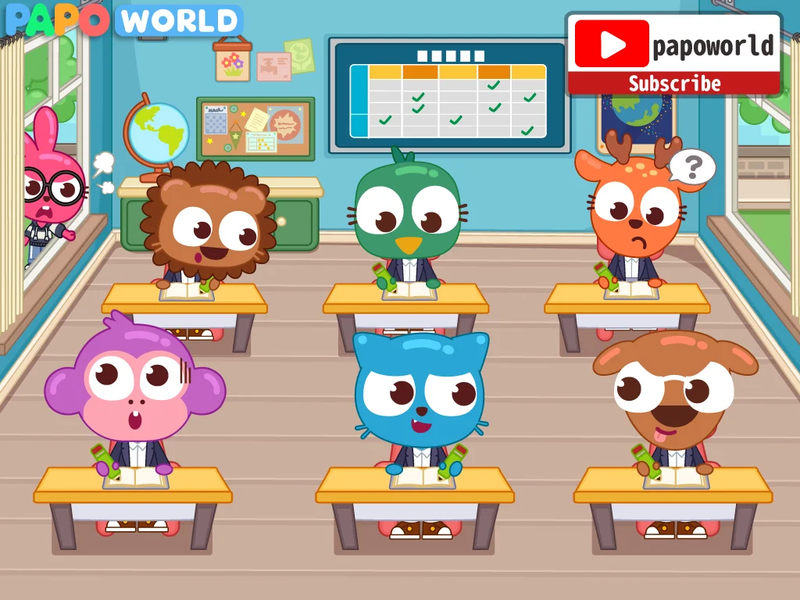 Papo Town School Life for Kids - عکس بازی موبایلی اندروید