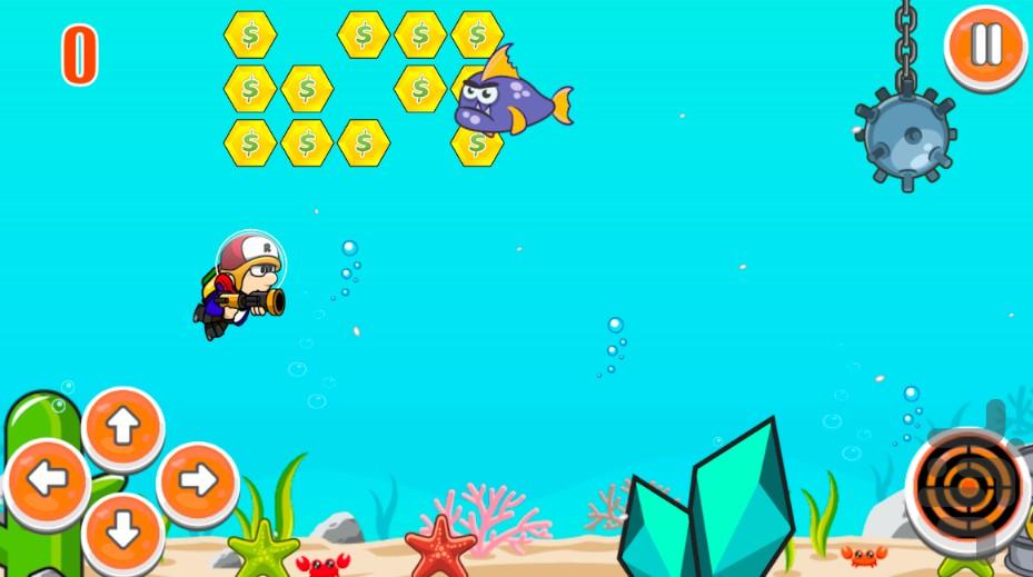 Wonderful Boy Sea Adventure - Gameplay image of android game