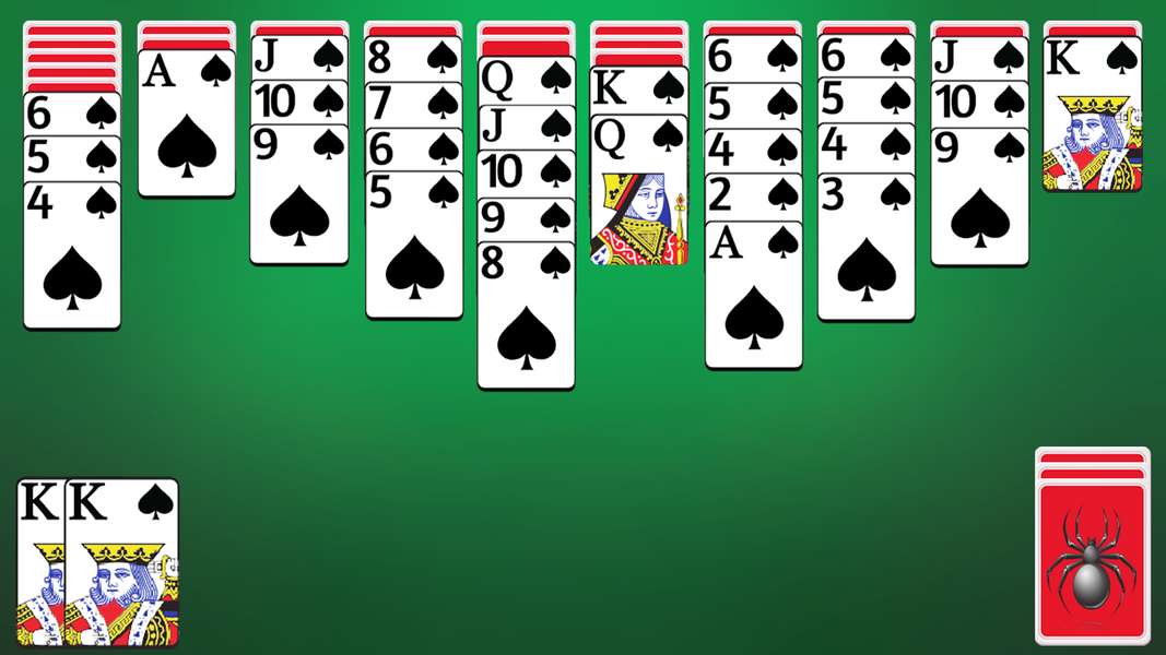 Spider Solitaire - Gameplay image of android game