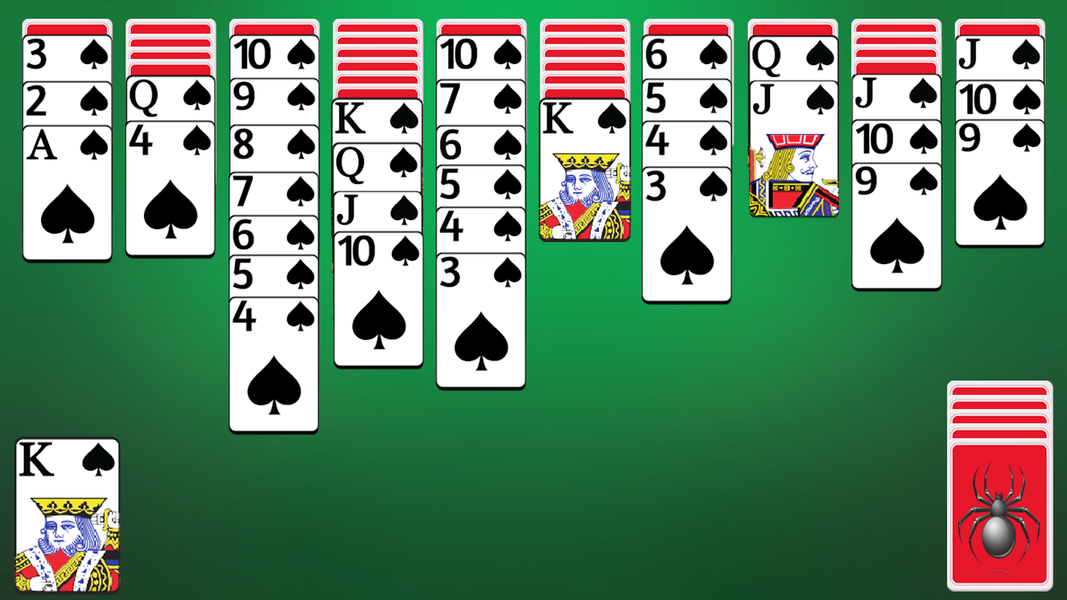 Spider Solitaire - عکس بازی موبایلی اندروید