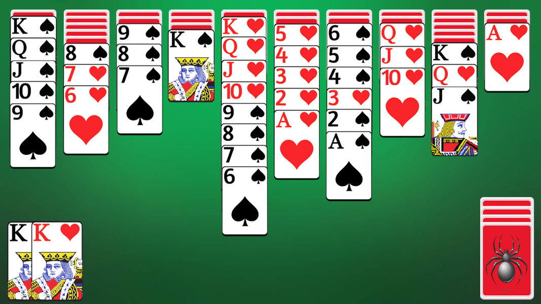 Spider Solitaire - عکس بازی موبایلی اندروید