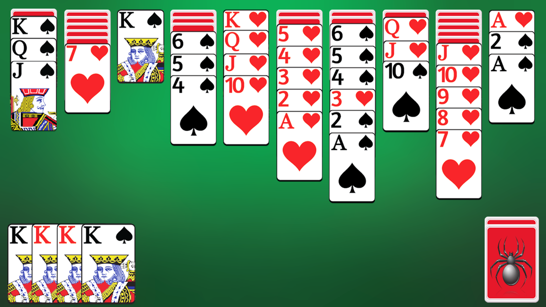 Spider Solitaire - عکس بازی موبایلی اندروید