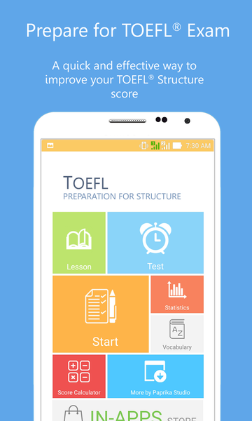 Paprika Prep۴ TOEFL® Grammar - عکس برنامه موبایلی اندروید