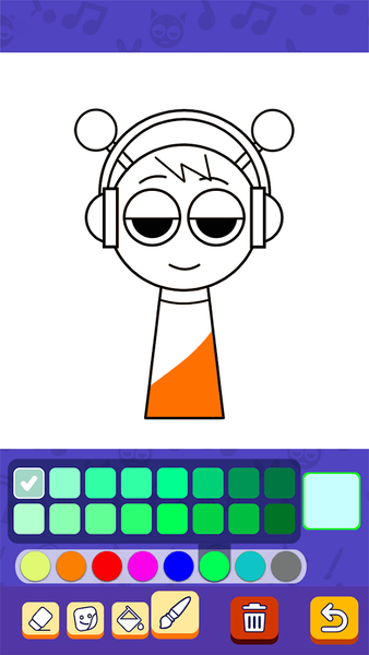 Monster Draw: Creepy Colors - Gameplay image of android game
