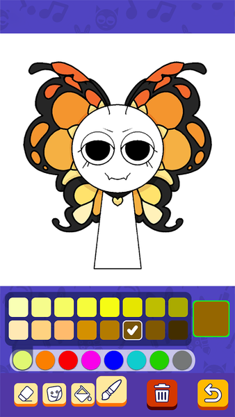 Monster Draw: Creepy Colors - Gameplay image of android game